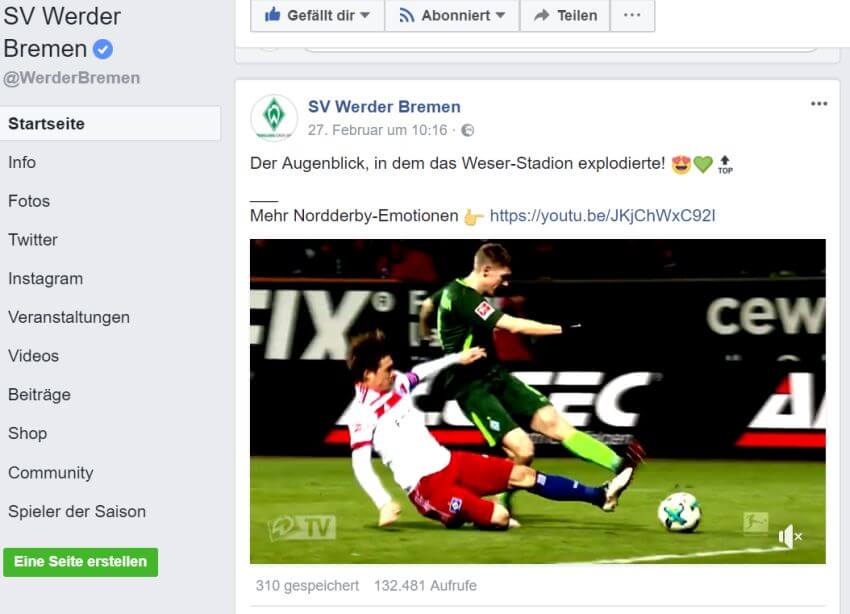 SV Werder Bremen Facebook
