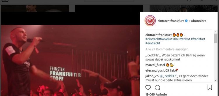 Eintracht Frankfurt Instagram