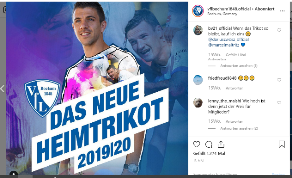 VfL Bochum auf Instagram