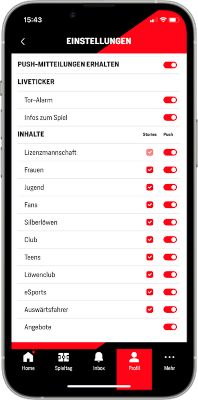 Screenshoot Bayer 04 Leverkusen App